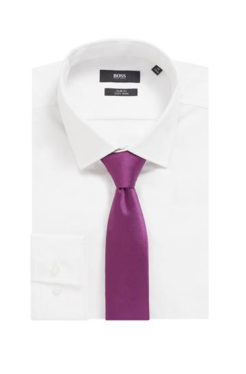 Krawaty BOSS Silk Jacquard Fioletowe Męskie (Pl04428)